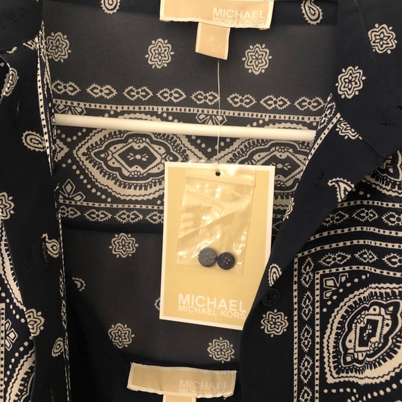 Michael Kors Bandana Shirt Dress - Picture 4 of 5